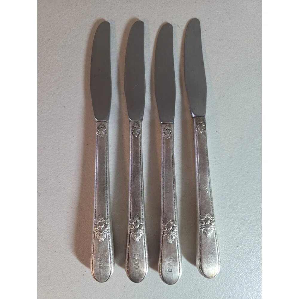 Vintage Esso Gas Oil Advertising 1847 Rogers Bros Adoration Silverware Knife Set